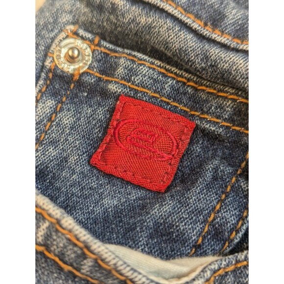 Bongo‎ Blue Distressed Bootcut Women’s Jeans Let Me B  Size 9 - Picture 5 of 15